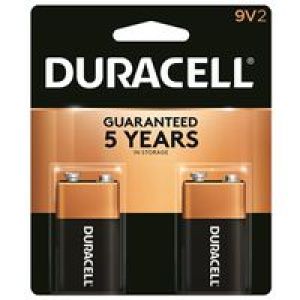 DURACELL BATT 9V 2PK