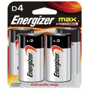 ENERGIZER BATTERY D 4PK