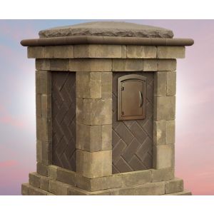 Olde Eng FA Large Mailbox Column S/CH