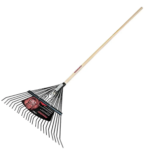 24 Tine Rake W/Wood Handle