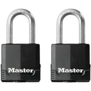 MASTERLOCK 1-9/16IN PADLOCK 1-1/2 SH 2PK