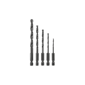 5PC Impact Black Oxide Drill Bit Set