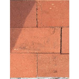 Red Split Firebrick 8in x 4in x 1-1/4in