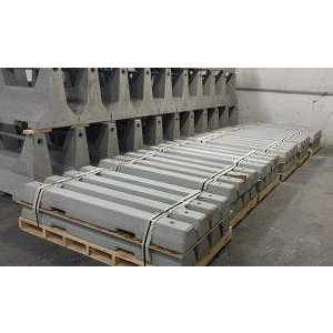 6ft Precast Parking Lot Stops w/cut outs