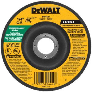 4"x 1/4" Grinding Wheel