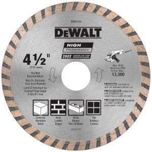 4-1/2" Dry Cutting Masonry Diamond Blade