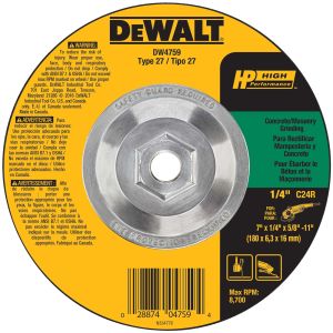 7" x 1/4" x 5/8 In-11 Masonry GRD Wheel