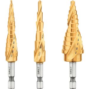 3-Piece Step Drill Bit Set