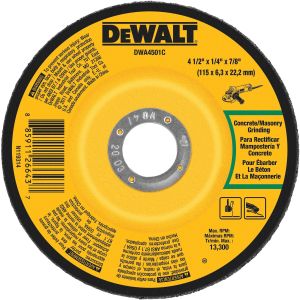 4-1/2" x 1/4" Concrete Grindiding Wheel