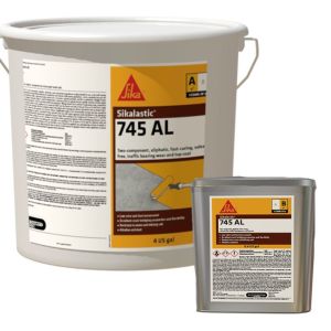 Sika 745 AL top coat Gray 17.6 gal kit