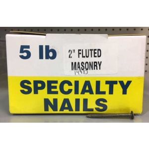 5# (2) MASONRY NAILS