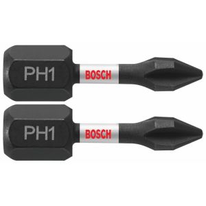 Impact Bit PH1 1" 2pk