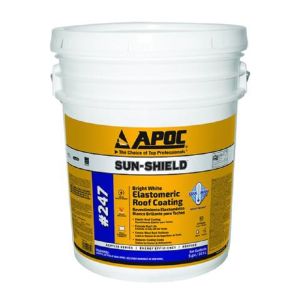 APOC 247 WHITE  ELASTOM.  COAT.  5 GAL