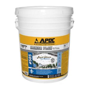 APOC 585 WHITE SILICONE COAT. 5 GAL