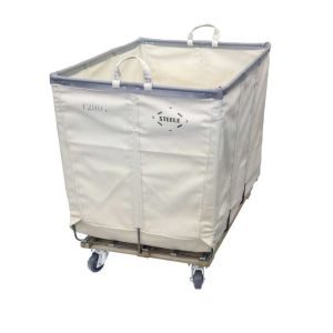 16 BU.CANVAS LAUNDRY CART WITH CASTERS