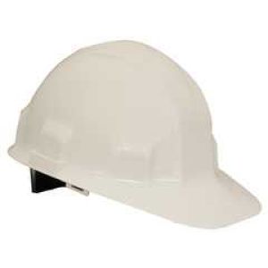 WHITE HARD HAT-RATCHET 6PT