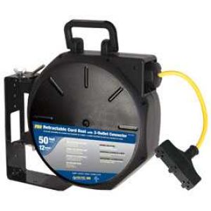3-Outlet 12G x 50FT Cord Reel