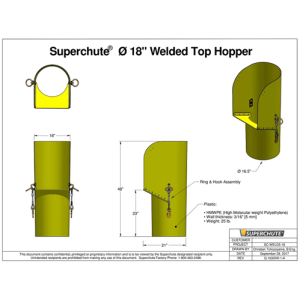 SUPERCHUTE TOP HOPPER - 18" DIA