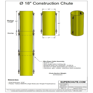 SUPERCHUTE EXTENSION- 18" DIA
