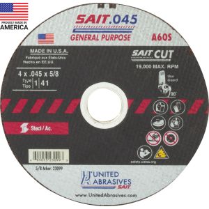 A60S GP Cut-Off Wheels 4in x .045 x 5/8