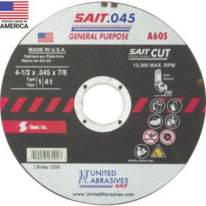 A60S GP Cut-Off Wheels 4 1/2 x.045 x 7/8