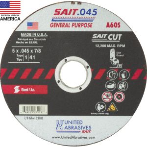 A60S GP Cut-Off Wheels 5in x.045 x 7/8